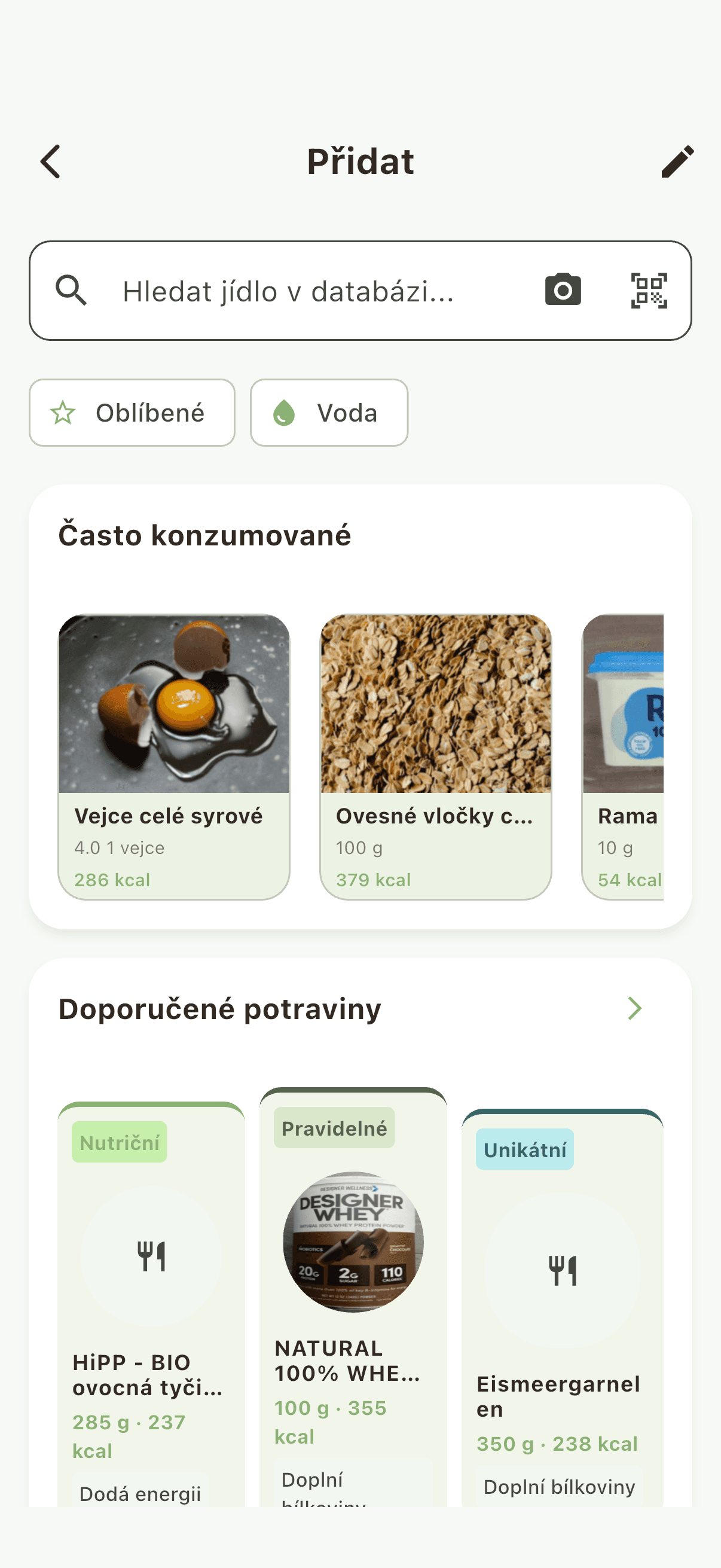 Fotenie jedla vo FitVis